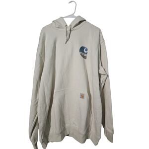 Carhartt Loose Fit Logo Hoodie Wheat Size XL